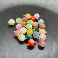 青衿仿玉流光溢彩球形紐扣鎏金色國風旗袍扣子唐裝漢服襯衫毛衣