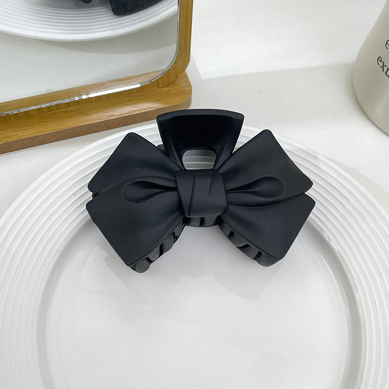 Milk Brown horquilla grande hacia atrás cabeza clip de pelo tocado de las mujeres principios de primavera de alto grado updo tiburón horquilla