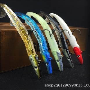Soft Bait Luminous Fishing Gear Luya Bait Submerged Bait Fish Bait Lead Head Fish Luya Soft Lead Head Soft Fish Bionic Bait Wholesale