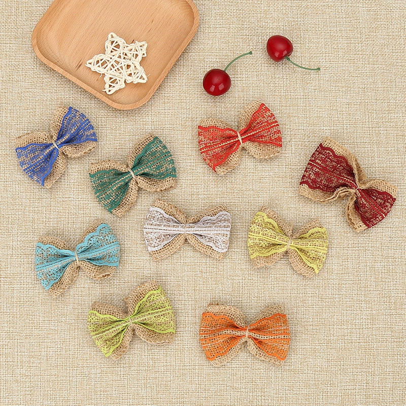 Mattule Bow Handmade DIY Maispot Supplementary Materials Decoration Flower Double-layer Exquisite Lace Wedding Clothing Shoemon and Hat Accessories
