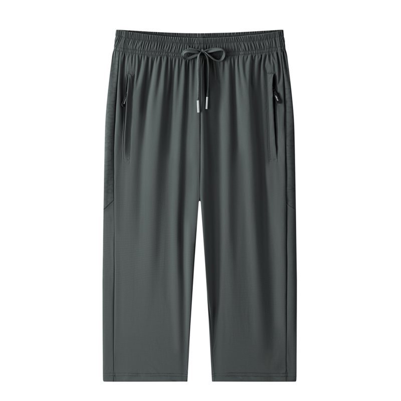 2026 Ice Silk Cropped Pants Nylon Exquisite Plaid Over-The-Knee Shorts Men's Casual Sports Pants Patchwork Fashion Plus Size 2026 Ice Silk Cropped Pants Nylon Exquisite Plaid Over-The-Knee Shorts Men's Casual Sports Pants Patchwork Fashion Plus Size