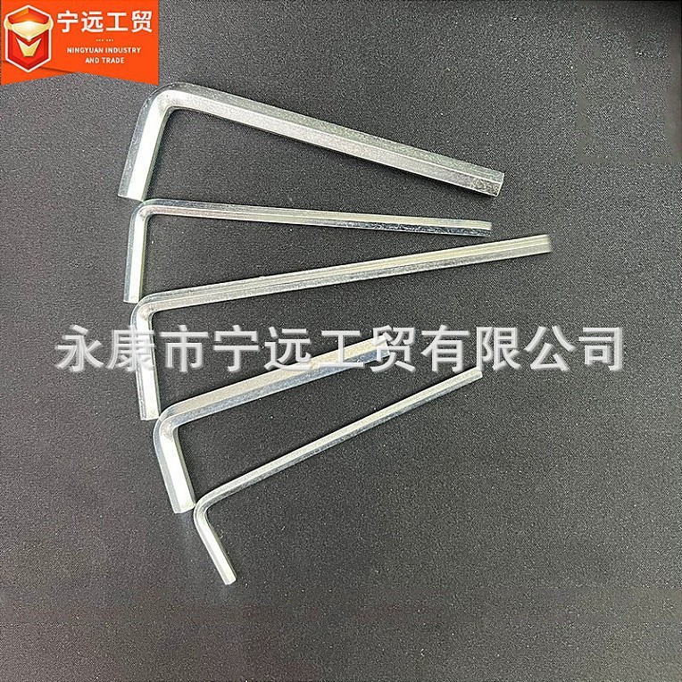 Procesamiento de llave hexagonal de cabeza plana en forma de L personalizada, herramienta de placa alargada, juego para el hogar templado, galvanizado métrico