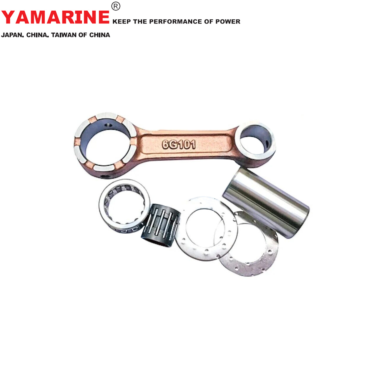 8马力雅马哈船舷外机连杆YAMAHA 6G1-11651-00,6G1-11650 F2MODEL