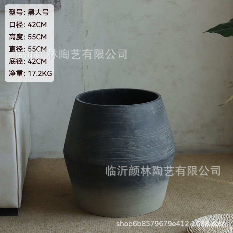 Cementes artísticos de gran calibre nórdico sala de estar terraza jardín patio centro comercial gran maceta verde decoración