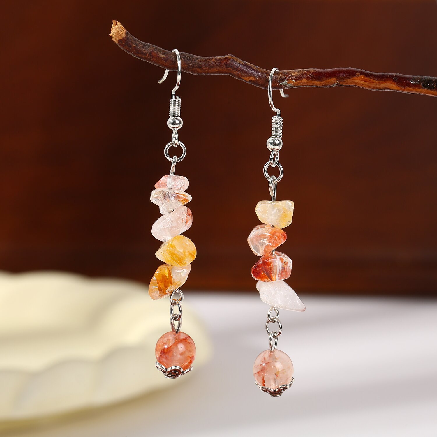 레드 자오 플라워 + 8mm 레드 자오 플라워 펜던트