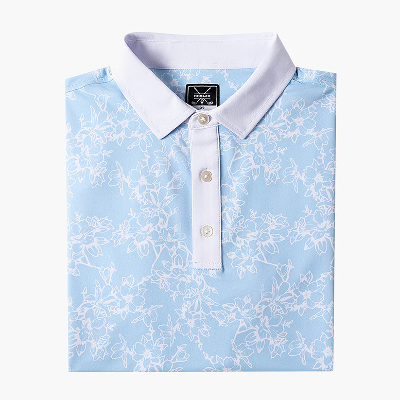 Custom Deodorant Quick Dry Golf Jersey Summer Large Size Men's Sunscreen 3D Digital Printing Male Short Sleeve Polo Shirt