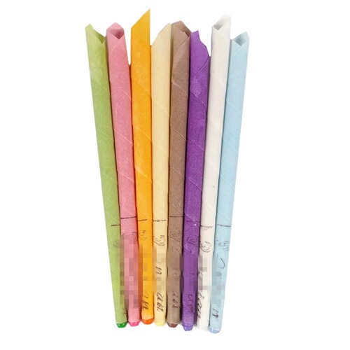 Manufacturer wholesale ear candle stick aromatherapy ear candle beeswax aromatic ear therapy trumpet straight type with earplugs ear wax ear candle