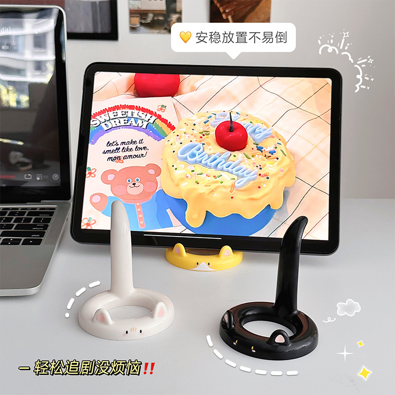 デスクトップ怠惰なスタンド多機能ミニコンパクト携帯電話スタンドクリエイティブ漫画猫タブレットスタンド卸売|undefined