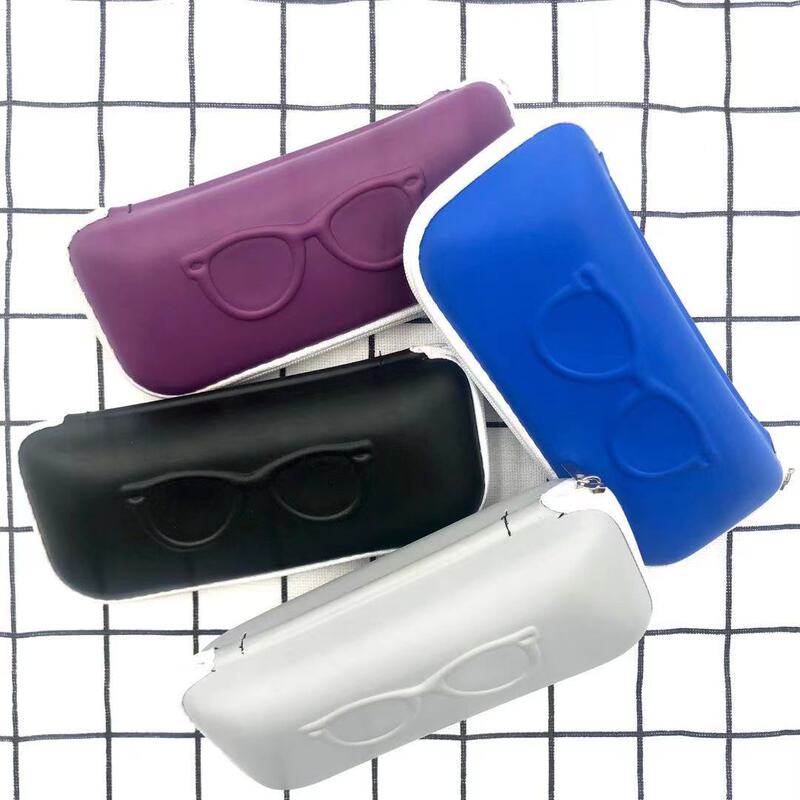 Small fresh glasses box sports leather sunglasses box portable convenient hard