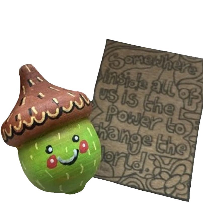 (2개) 새로운 크로스보더 상품 LITTLE ACORN 긍정성 선물 LITTLE ACORN 긍정성 에너지 크리스마스 선물