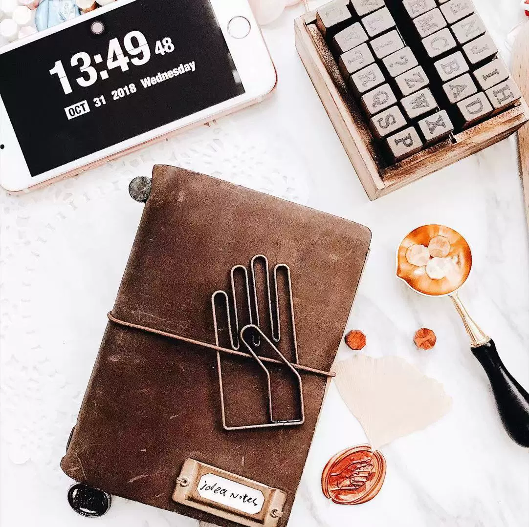 Yunqi культурный Креатив ins Винтажная закладка в форме руки журнал Скрепка Креативные украшения