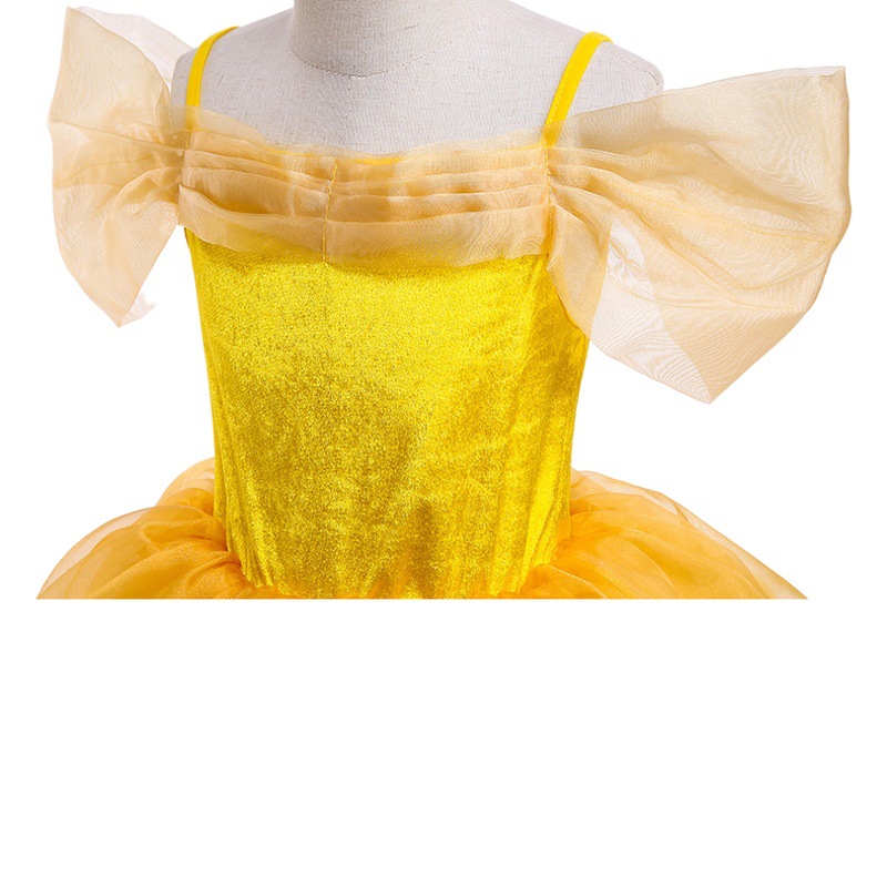 Princesa Beier belleza y bestia de los niños vestido Navidad pettiskirt princesa Bell traje comercio exterior