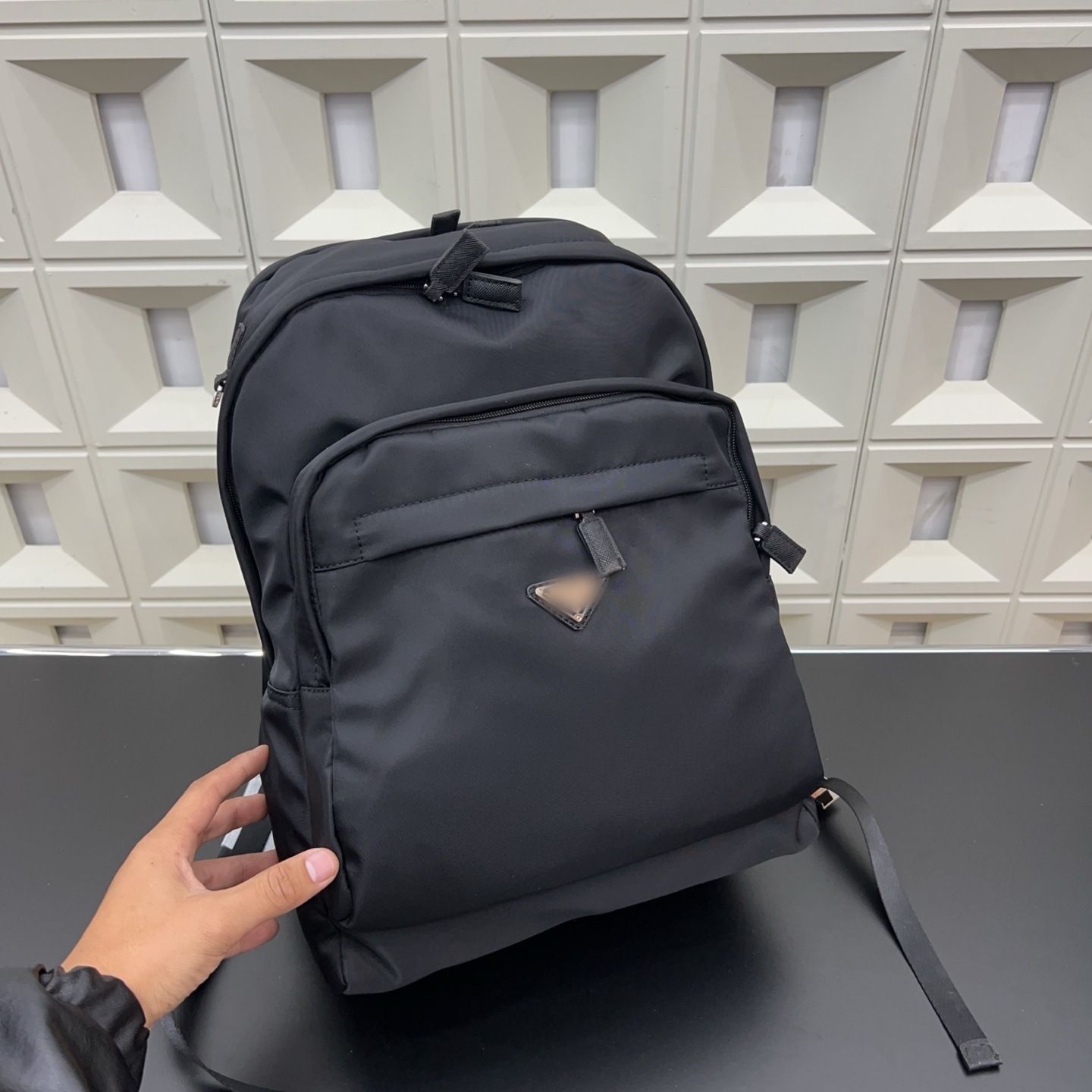 Business Backpack Men's Nylon Re-Nylon Nylon Cloth Backpack Computer Bag Simple and Fashionable
