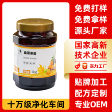 定制商用桑葚果肉酱1kg浓缩果汁黑桑莓莓果酱果茸刨冰奶茶店专用
