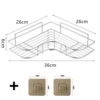 Stainless steel + 2 brushed single hooks (kraft paper box)