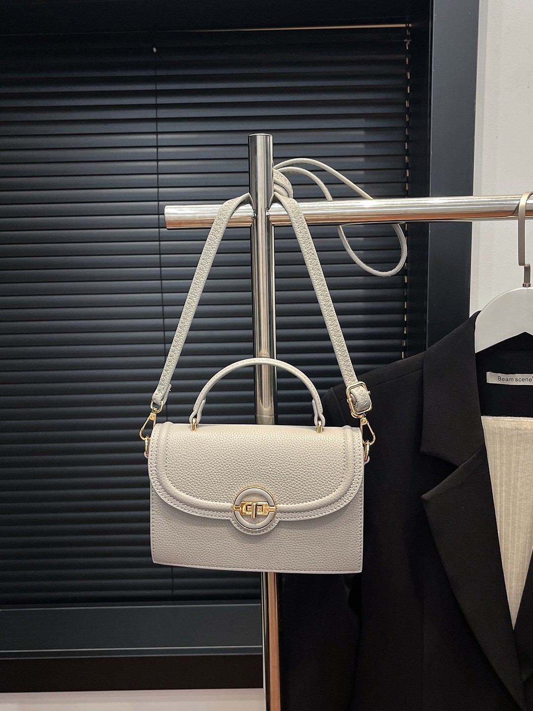 Bolso de mochila para mujeres 2025 nueva moda transfronteriza bolso de mano cuadrado de alta calidad lichi estampado bolso de hombro universal