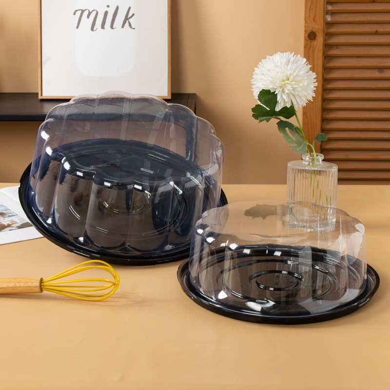 3/4 / 4 / 6 / 8 / 9 / 10 / 11 / 12 / 14 pulgadas caja de pastel caja de embalaje de pastel transparente caja de embalaje de mousse