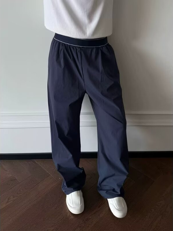 Kişi üçün yüngül idman şalvarı, rahat boş kəsikli casual model