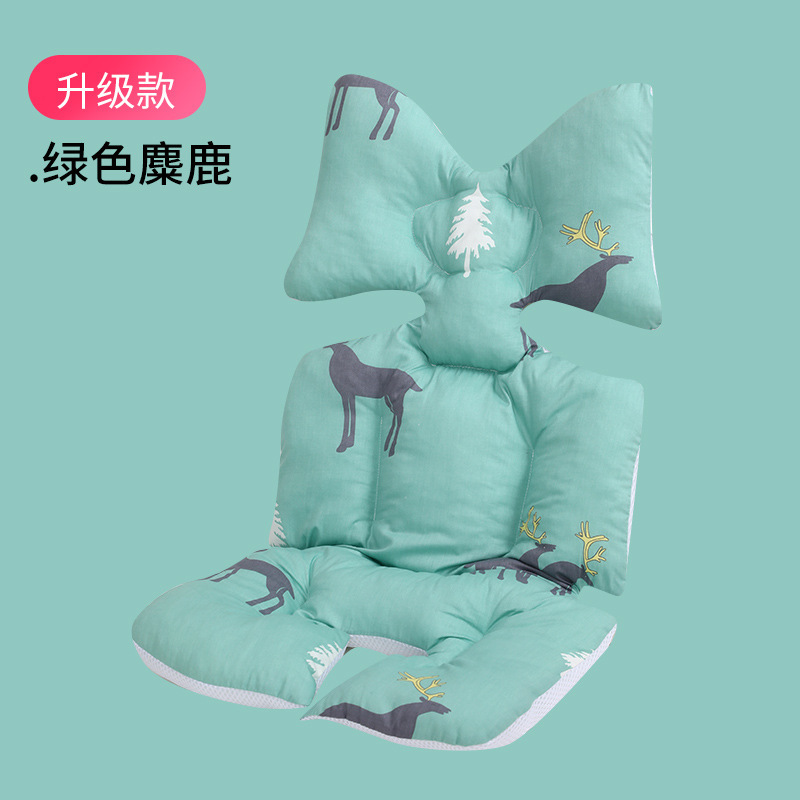 Two-sided wholesale stroller pad for baby, split-leg style baby dining chair push car cushion, thick breathable cotton pad, push car accessory