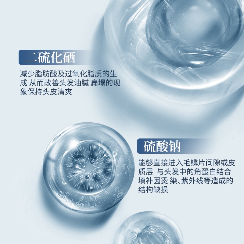 RuiQiao, shampoo de disulfuro de selenio para el cuero cabelludo, antiprurito, anticuerpo de caspa, control de aceite, limpieza y shampoo suave. image 4