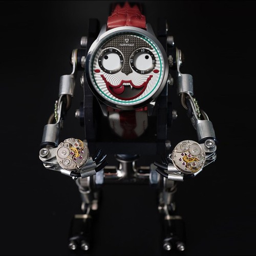 Foreign trade Mark Huafei Russian clown waterproof quartz watch men's trendy funny design versatile watch
