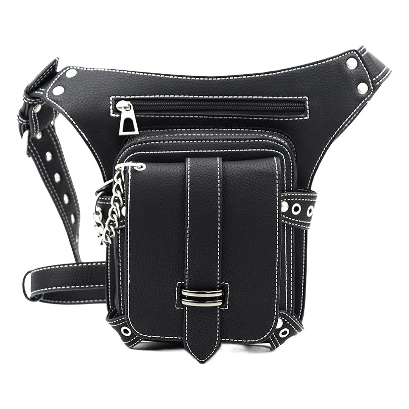 Steampunk bolso de la cintura retro bolso de hombro al aire libre de los hombres bolsa de mensajero bolso de la cintura del teléfono móvil de las mujeres bolsa de entrega de una pieza de comercio exterior