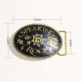 欧美西部跨境现货金属皮带扣男士复古民族风硬汉朋克风牛仔腰带扣