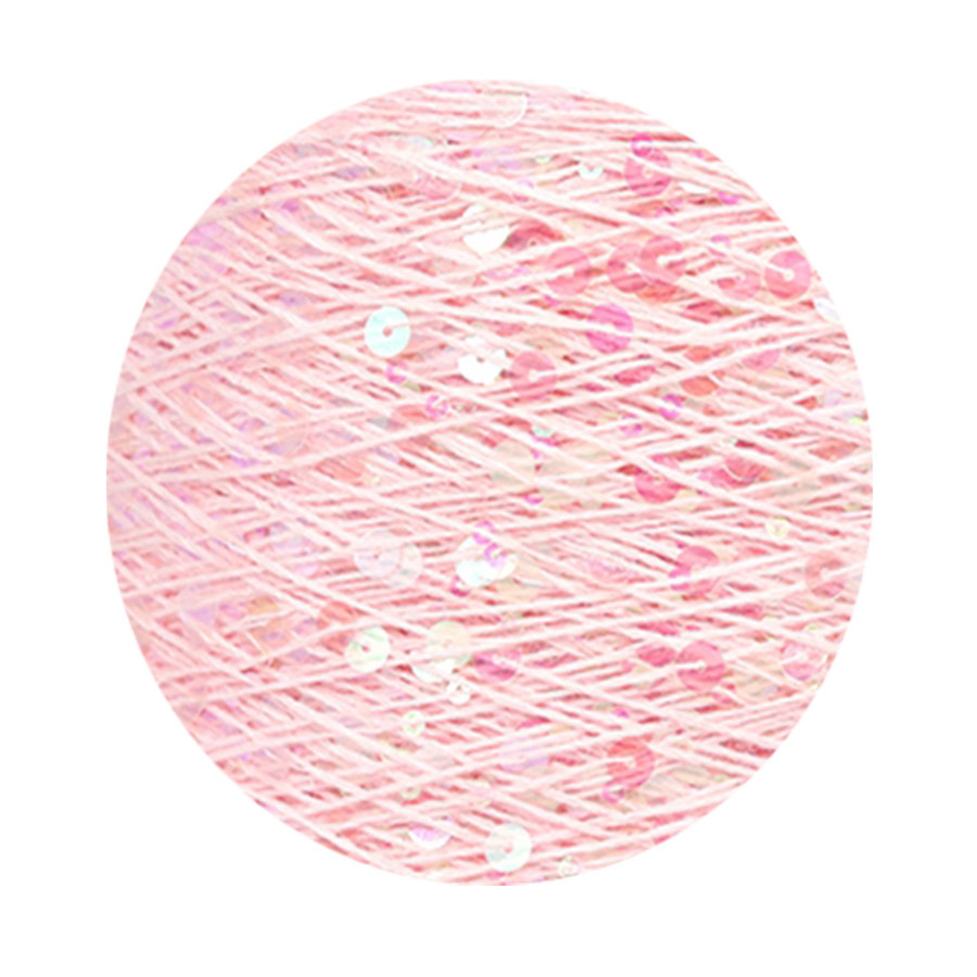 50g algodón lentejuelas hilo 3mm + 6mm peinado tamaño de lujo lentejuelas mano hilo tejer precio al por mayor