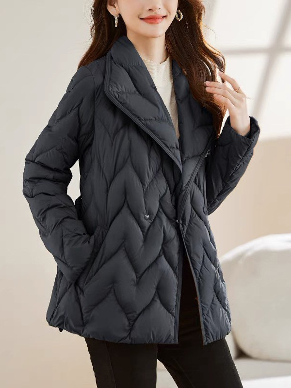 Short winter down jacket