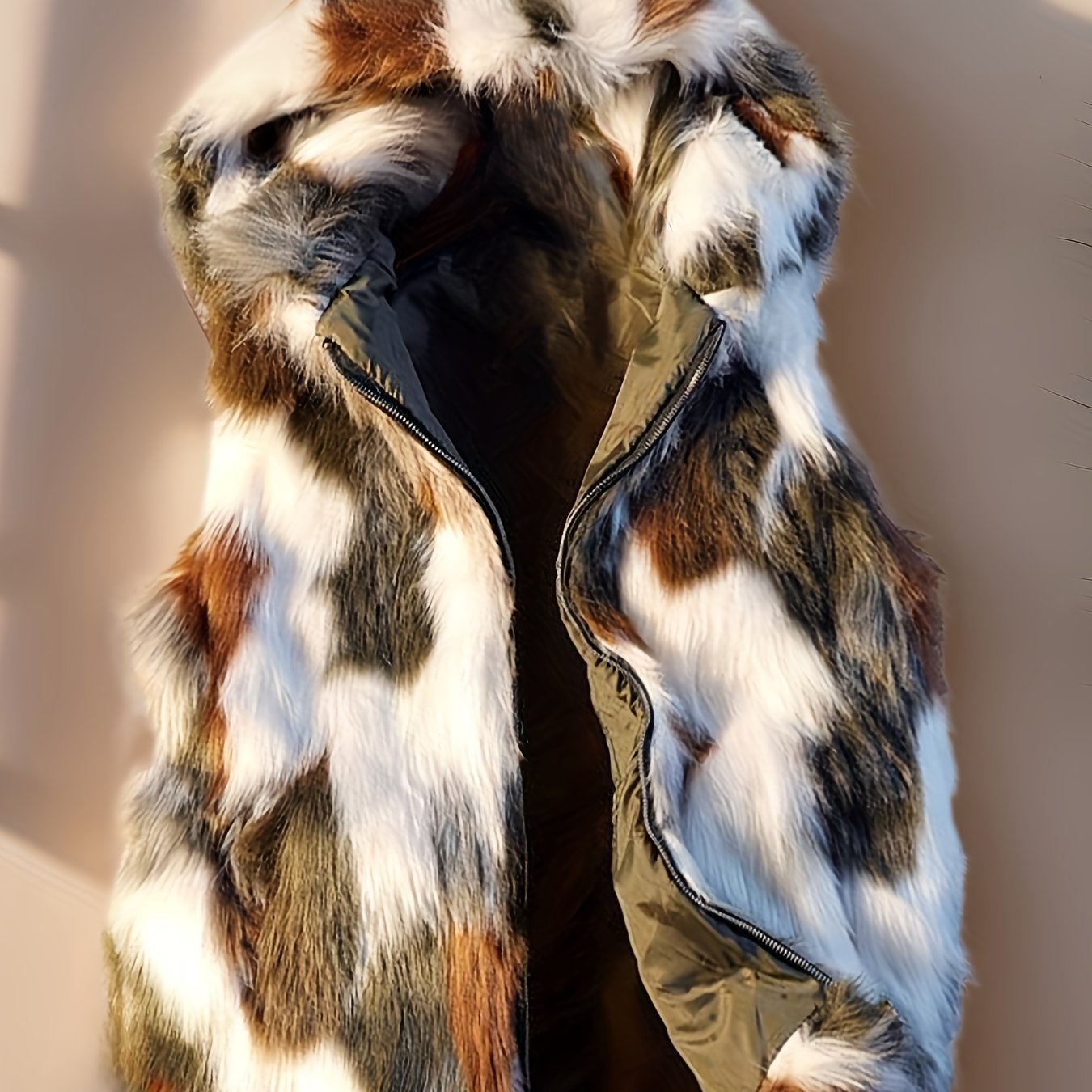 Hombres cálidos invierno fiesta de lujo cosplay casual faux fur transfronterizo