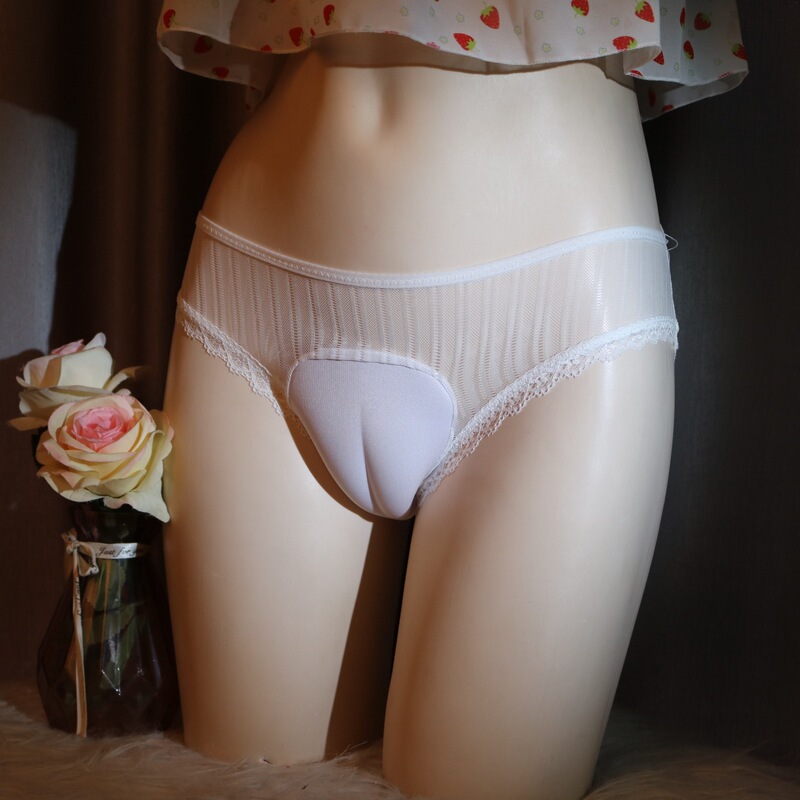 Sexy Transparent Cross-Dressing Supplies for Men, Camel Toe, Abalone Bruise, Fake Vaginal Gasket, Hidden Jj Cross-Dressing Underwear