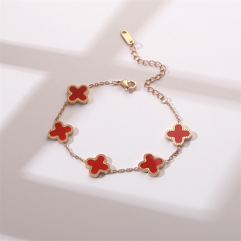 Corea del Sur Dongdaemun moda pulsera de acero de titanio nicho mujer diseño de acero inoxidable sensación de alta calidad joyas de pulsera transfronteriza universal