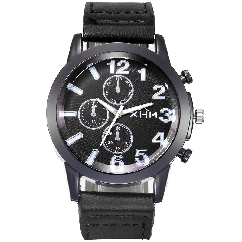 Comercio exterior nuevo dial grande personalizado reloj de moda coreana estudiante masculino reloj de cuarzo reloj automático reloj de los hombres