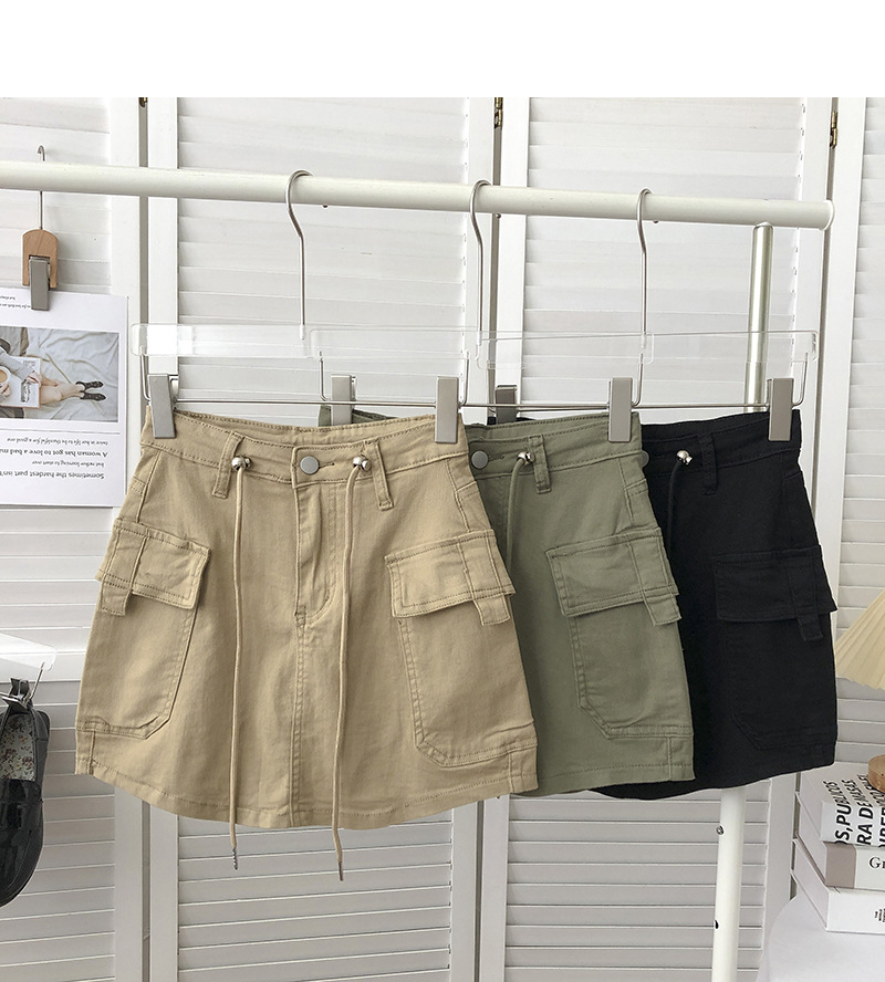 236g Weight Above Knee Dress Length Type Hip Skirt Dresses Type Denim Fabric Type Mid Waist Waist Line Micro-Elastic Elasticity Holiday, Daily Occasion Regular Fit Fit Type Printing Pattern Summer, Spring Season Women's Gender Streetwear Style Slim High Waist Denim Skirt Women's Summer Retro Slim Short Skirt 15