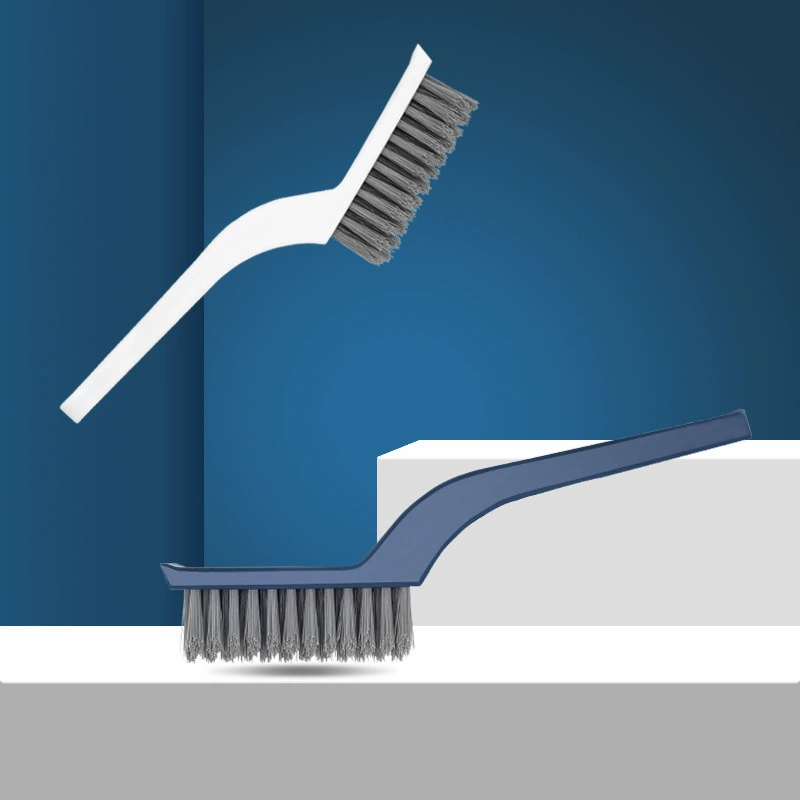 Household V-shaped bathroom brushes, bathroom sewer, no blind spots, cleaning gaps, brushes, two-in-one hard bristle brushes.