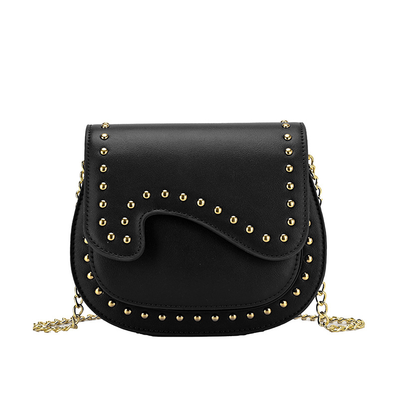 Bolso de diseño de nicho para mujeres 2026 comercio exterior nuevo bolso de cadena multicapa, tela de alta calidad, silla de remaches