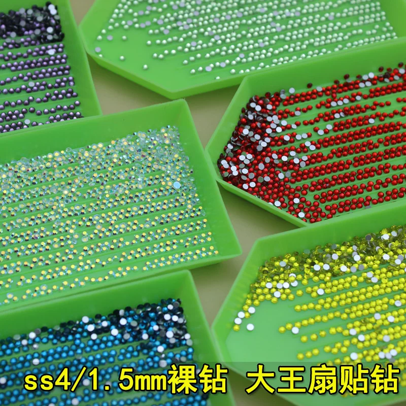 Shiny diamond for manicure handmade, 1.5mm, DIY