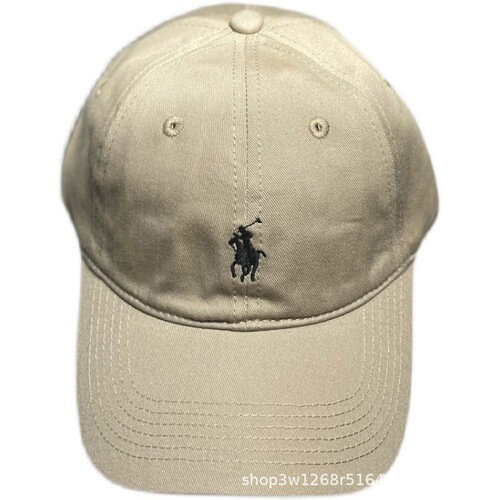POLO pony hat retro washed Paul soft top baseball cap for men and women all-match casual summer sun protection peaked cap