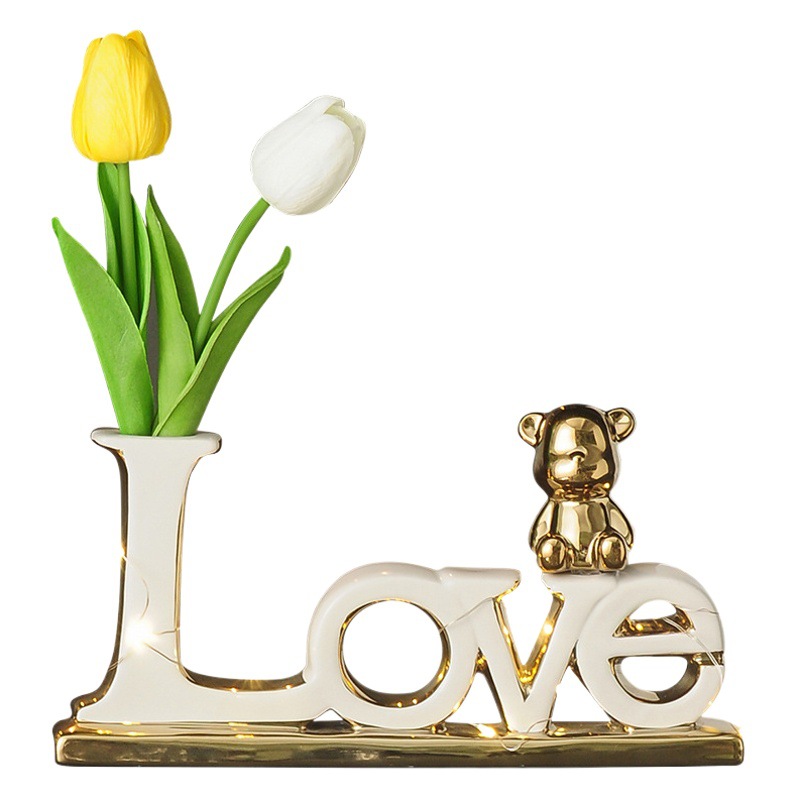 Clave de entrada de almacenamiento de luz de la decoración de lujo de gama alta sala de estar entrada del Hogar partición del gabinete del vino de TV gabinete de conejo Decoración