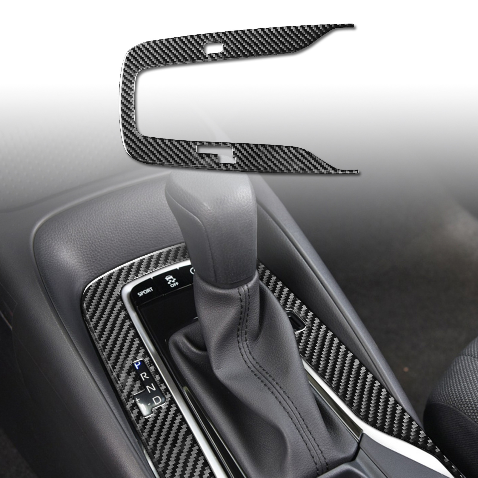 Suitable for Toyota 19-23 Corolla Rayling Rui Set of Carbon Fiber Central Control Steering Wheel Modification Decorative Stickers