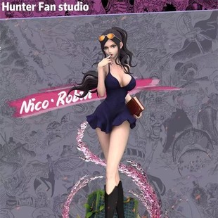 One Piece Hand-made hunter fan Female Resonance Series HF Robin Hand-made Model Animation Ornaments Gifts