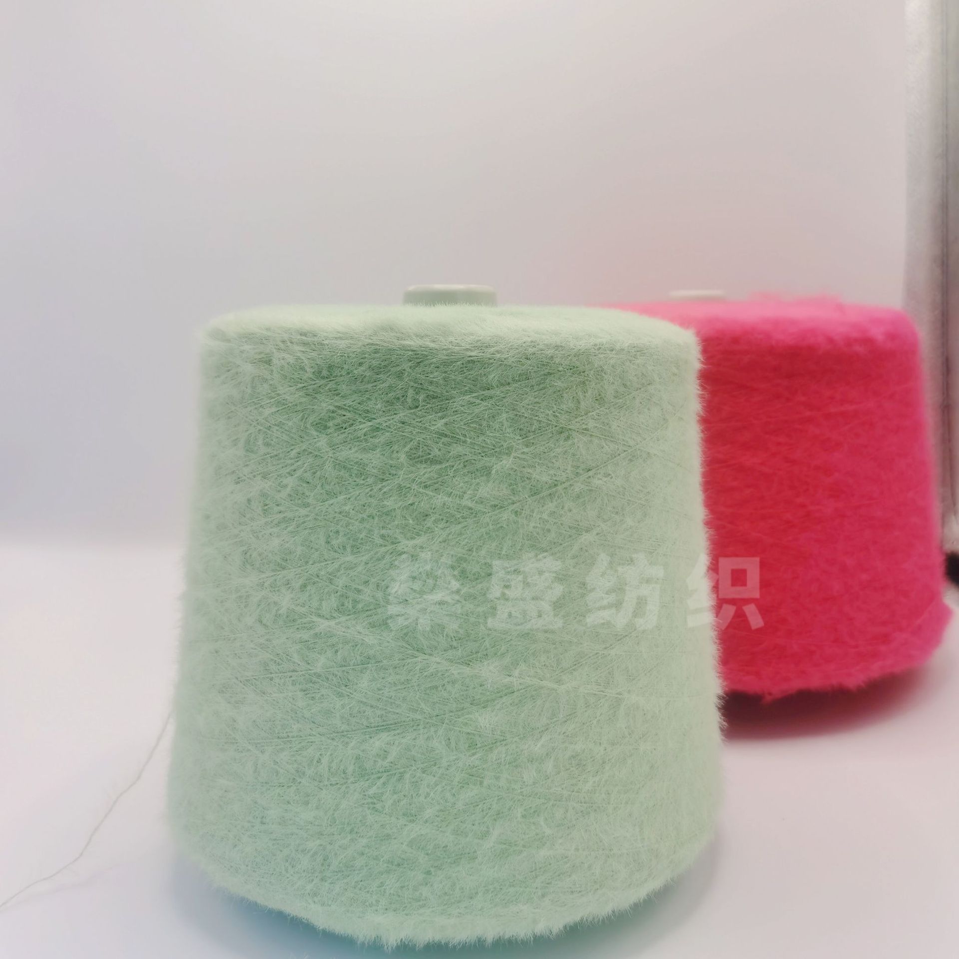 [Shen Sheng] Hilo de visón sintético de 1.3 cm, directo del fabricante, nailon de terciopelo integrado, hilo de plumas que no se desprende, cálido.