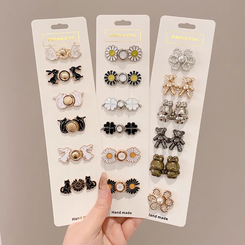 Hebilla ajustable para cintura de pantalones, pin para jeans, artefacto para apretar o agrandar la cintura