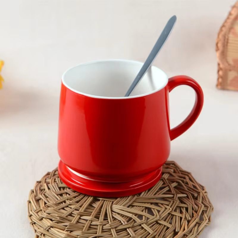 3D Navidad creativa taza de cerámica roja Qin Sheng cerámica Santa Claus taza de agua con mango lindo regalo