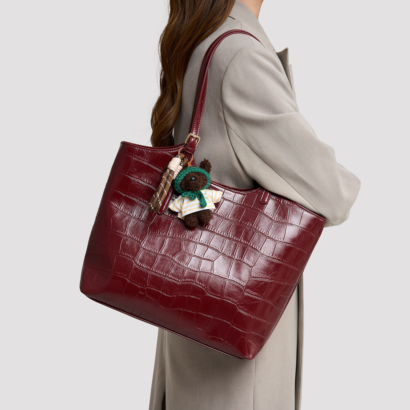 Bolso de mujer 2026 nueva gran capacidad de alta calidad sensación de viaje al trabajo bolso de hombro de moda versátil bolso de mujer