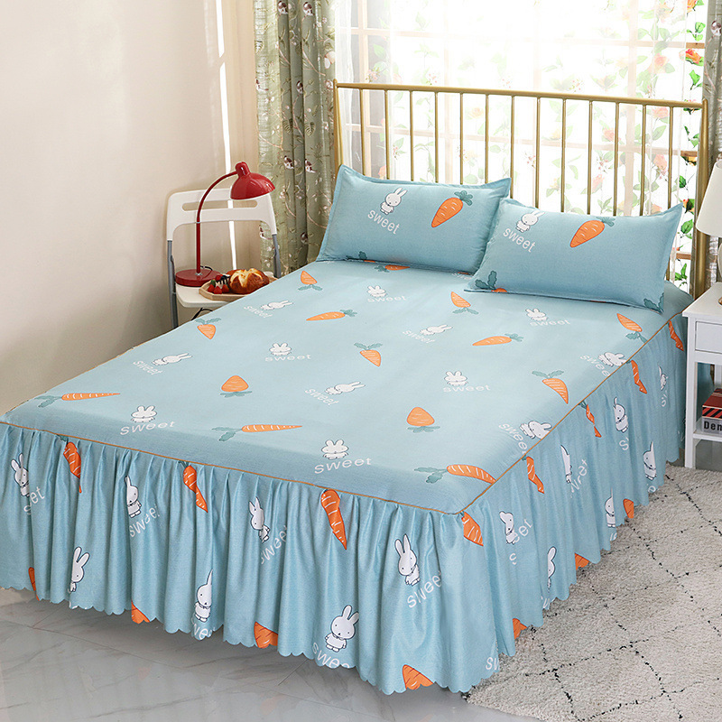 Una sola cubierta de cama de color sólido cubierta de cama de cama coreana sábanas de cama 1 m 1.5 / 2.0 m