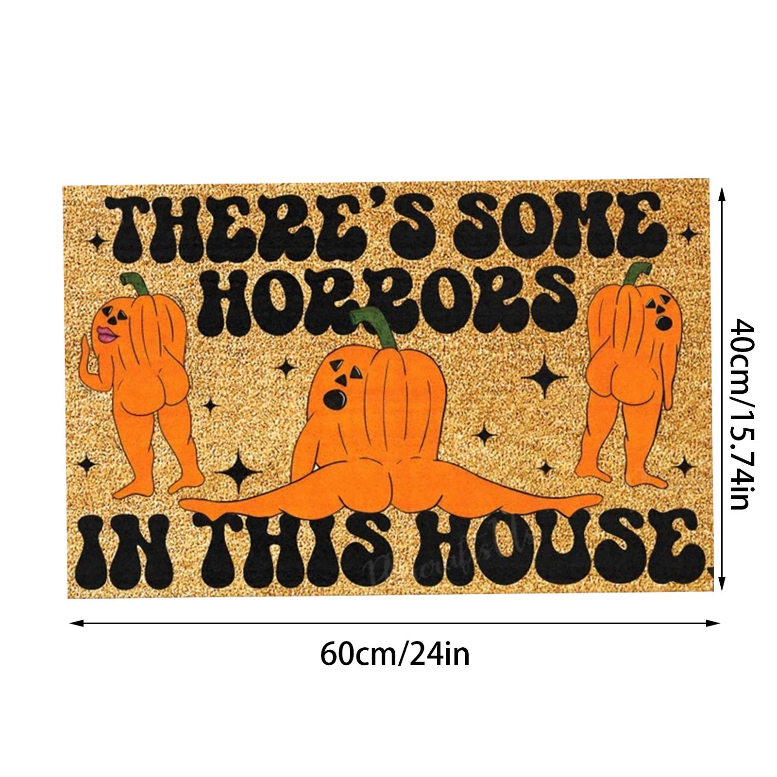 Creative Pumpkin funny floor mat family holiday atmosphere home stain-resistant door mat cute hallway floor mat in stock_voghion.com