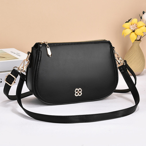 Ladies Handbags  New Fashion Simple Elegant Top Handle Crossbody Bag Korean Style Trendy Retro Underarm Bag Shoulder Bag
