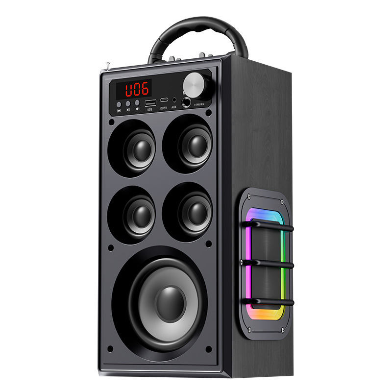 広場bluetooth音響無線bluetoothスピーカー超大音量5スピーカー重低音大出力音響屋外|undefined