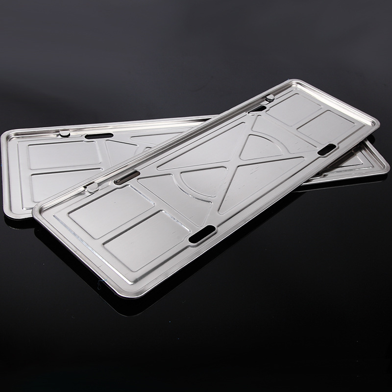 Directly supplied by the manufacturer: stainless steel license plate frames and base supports specifically designed for new energy vehicles with green license plates. Wholesale available